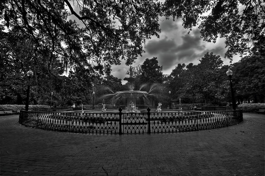Forsyth Park Fountain HDR Photograph by Jason Blalock