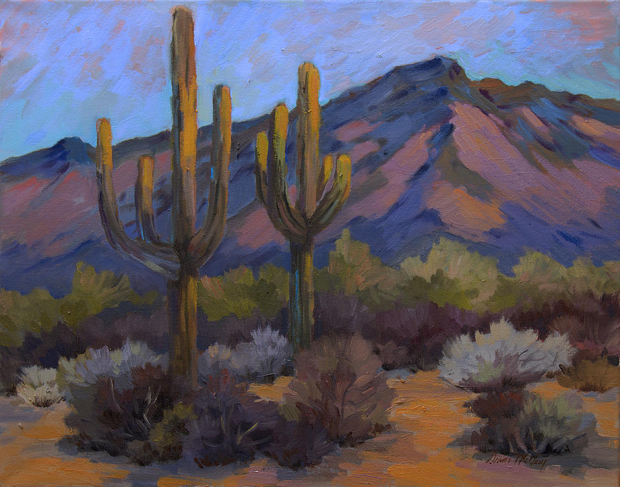 Fort Apache Junction Painting by Diane McClary