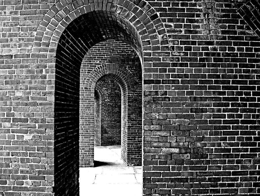 Fort Arches in Black and White Photograph by Kathy K McClellan