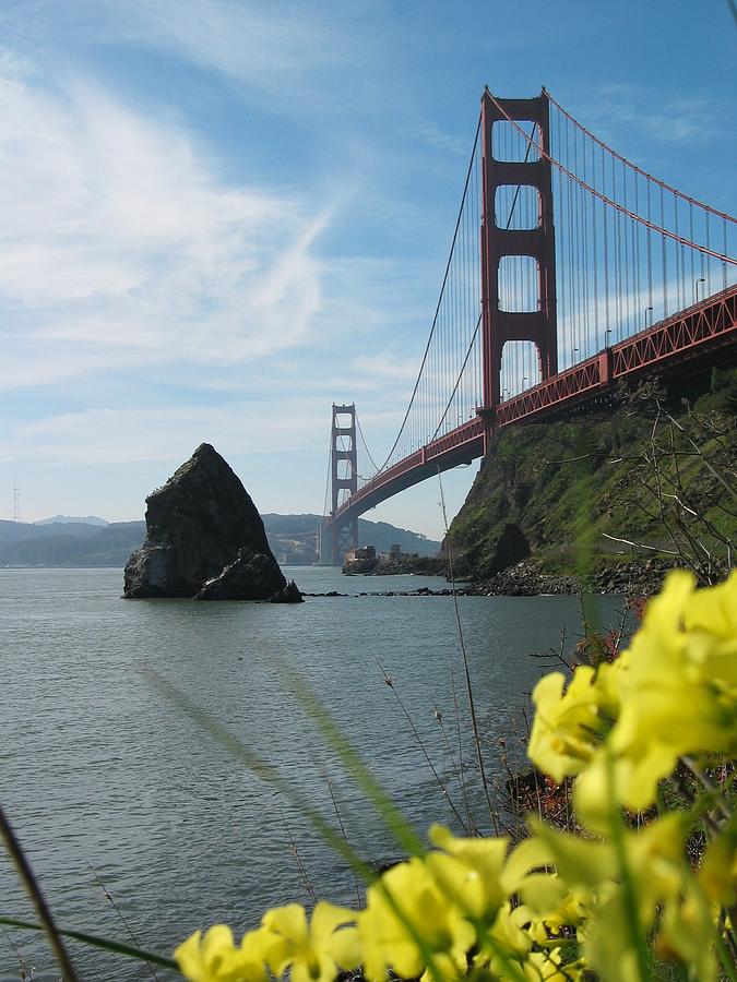 Golden Gate Bridge Photograph - Fort Baker Spring by Jeff Floyd CA