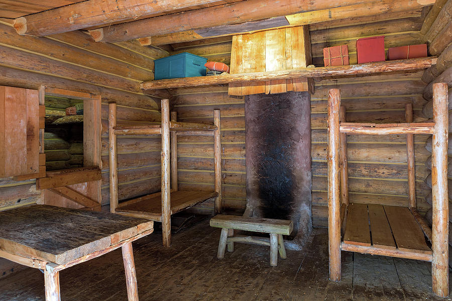 Fort Clatsop Living Quarters Photograph by David Gn