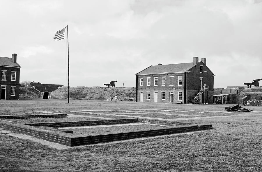 Fort Clinch State Park Black and White Photograph by Sally Weigand
