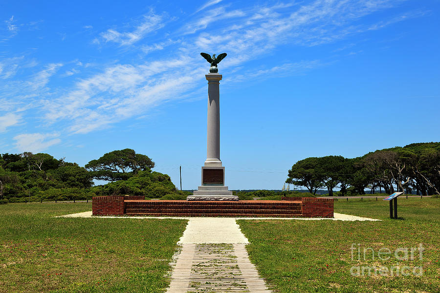 Fort Fisher Confederate Monument Photograph