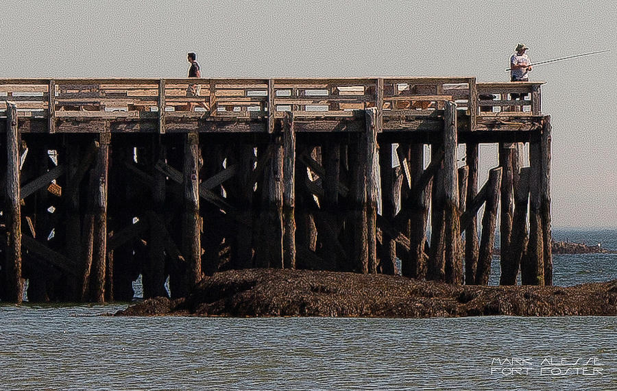 Fort Foster Pier Photograph by Mark Alesse