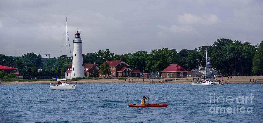 Fort Gratiot Lighthouse and Lake Huron Photograph by Grace Grogan