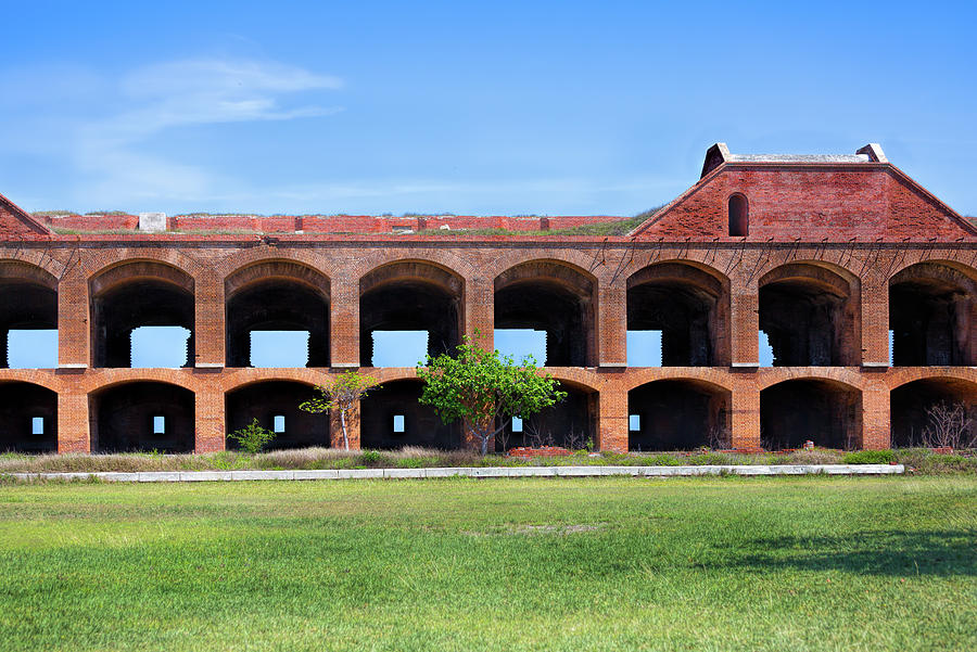 Fort Jefferson Interior Photograph by John M Bailey