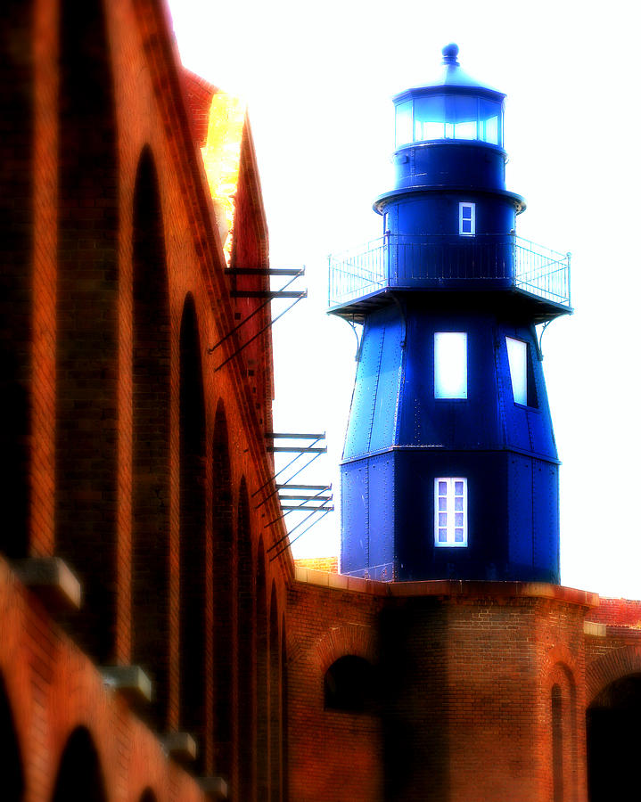 Fort Jefferson Lighthouse Photograph by Perry Webster