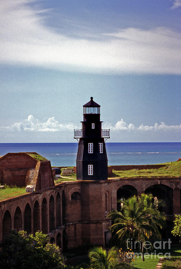 Fort Jefferson Lighthouse Photograph by Skip Willits