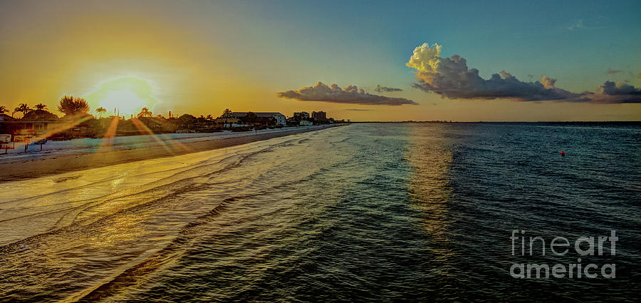 Beach Photograph - Fort Myers Beach Sunrise by David Lane