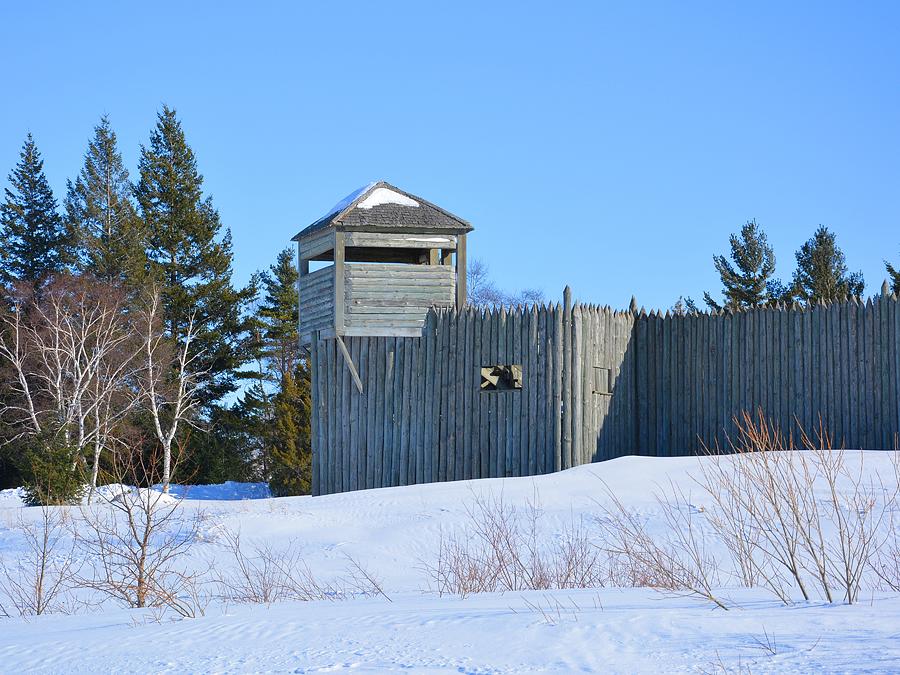 Fort Michilimackinac Northeast Blockhouse Photograph by Keith Stokes