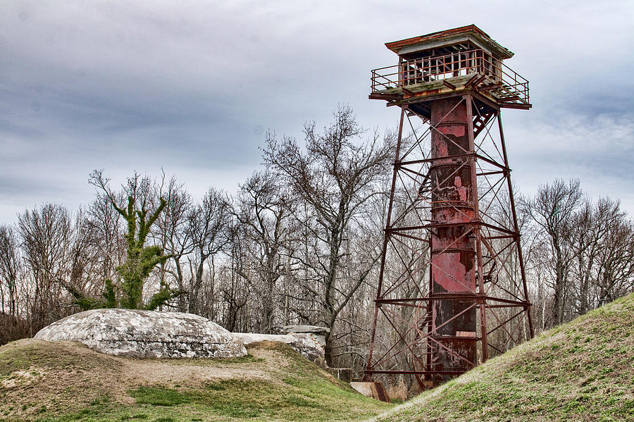 Fort Mott Lookout Tower Photograph by Kristia Adams