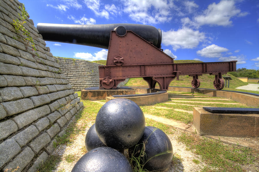 Fort Moultrie Cannon Balls Photograph by Dustin K Ryan