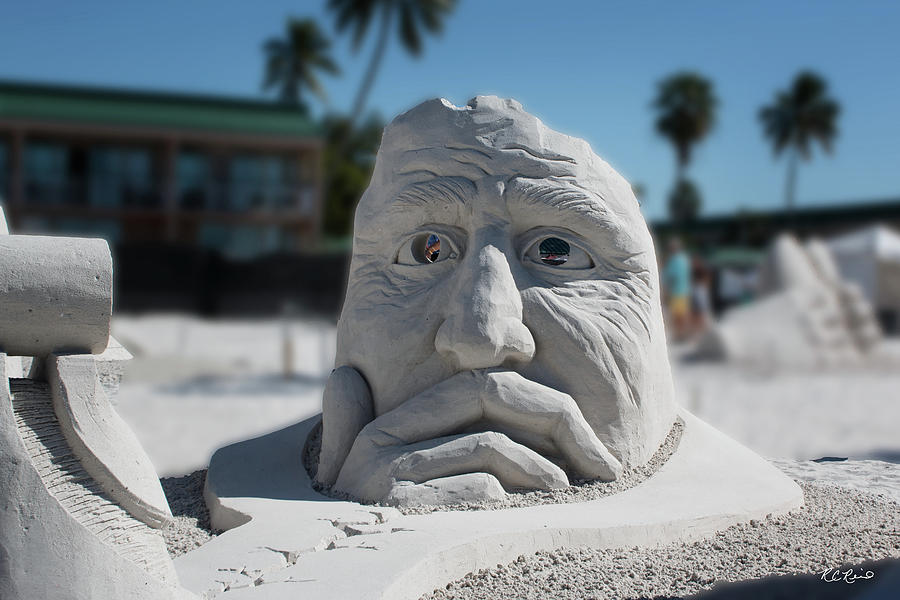 Fort Myers Beach Sand Sculpting - Hmmmm Photograph by Ronald Reid