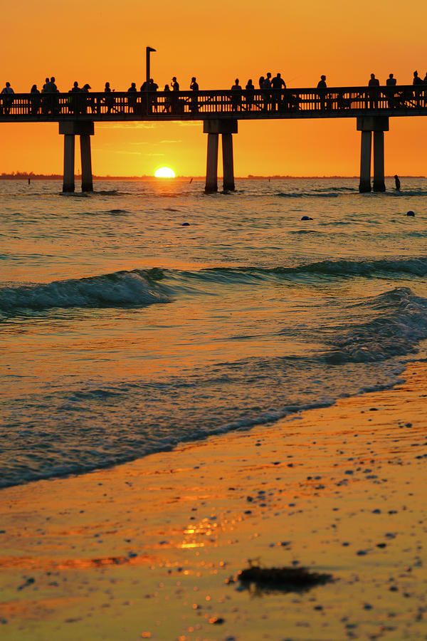 Fort Myers Beach Sunset Photograph by Mark Rogers