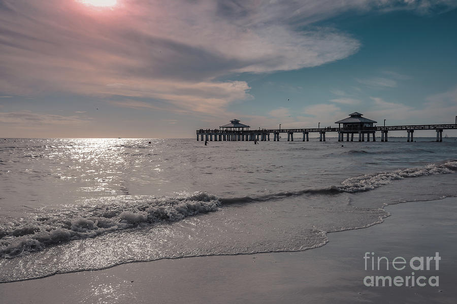 Fort Myers pier Photograph by Claudia M Photography