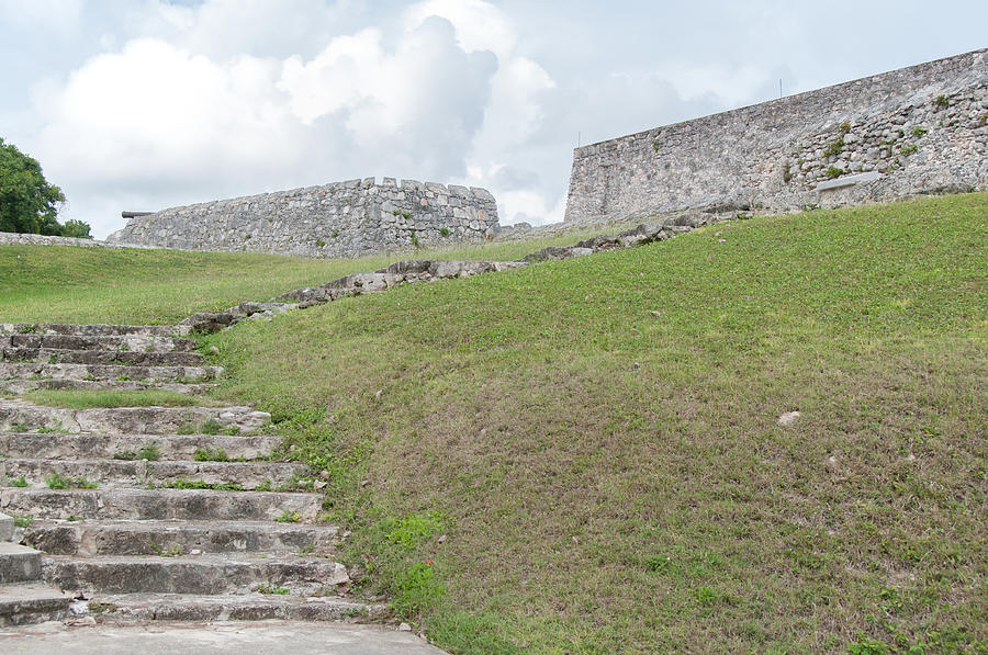 Fort of San Felipe in Bacalar Digital Art by Carol Ailles