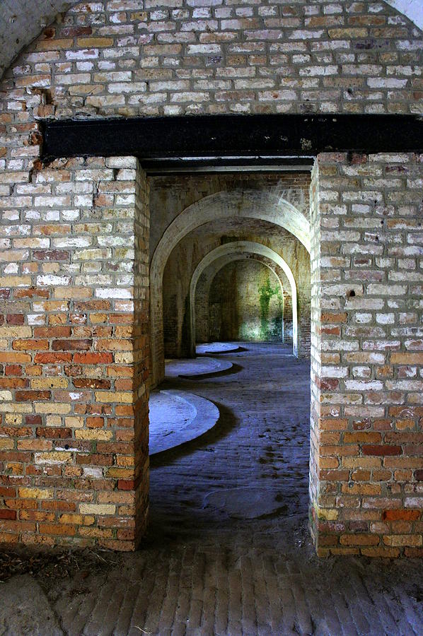 Fort Pickens interior Photograph by Laurie Perry