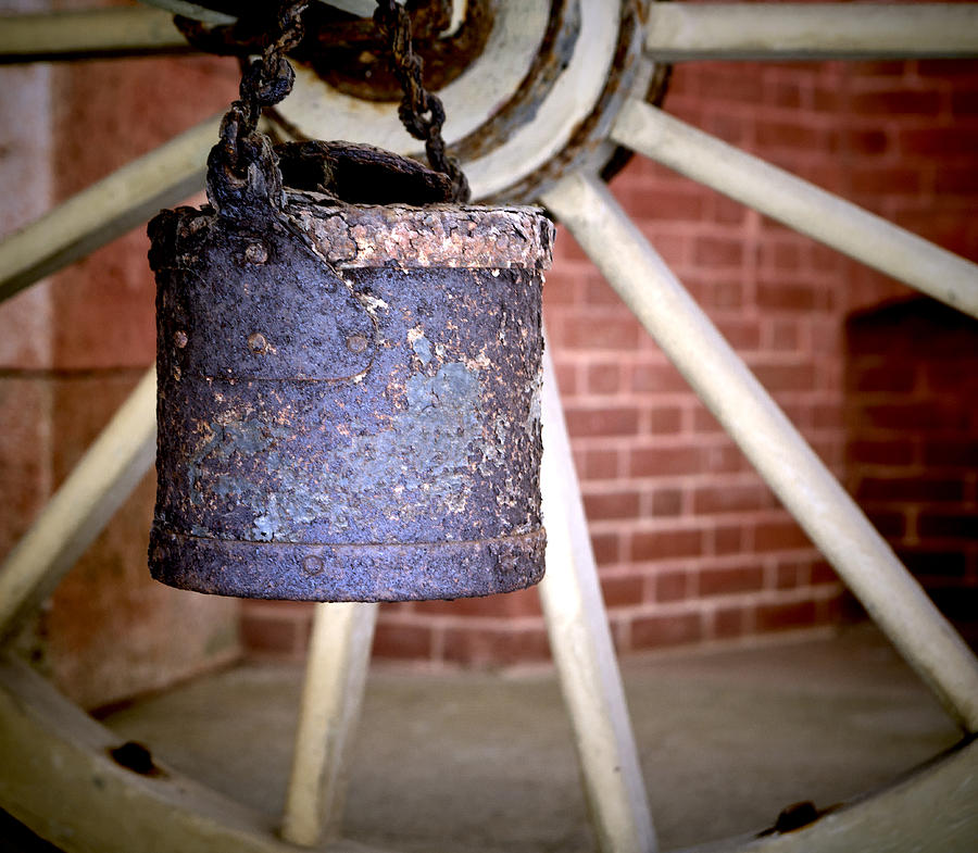 San Francisco Photograph - Fort Point Antique Artillery Bucket by Her Arts Desire