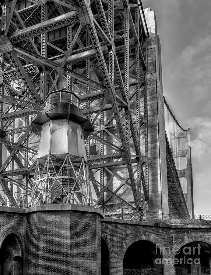 Fort Point Lighthouse bw Photograph by Jerry Fornarotto