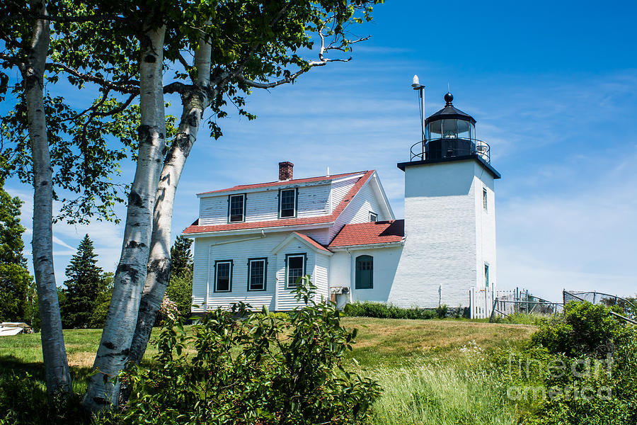 Fort Point Lighthouse - Stockton Springs ME. Photograph by John Greco