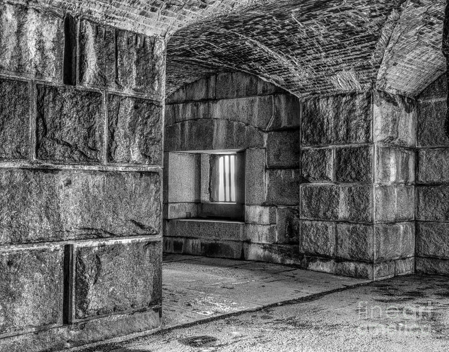 Fort Popham Done in Monochrome Photograph by Steve Brown