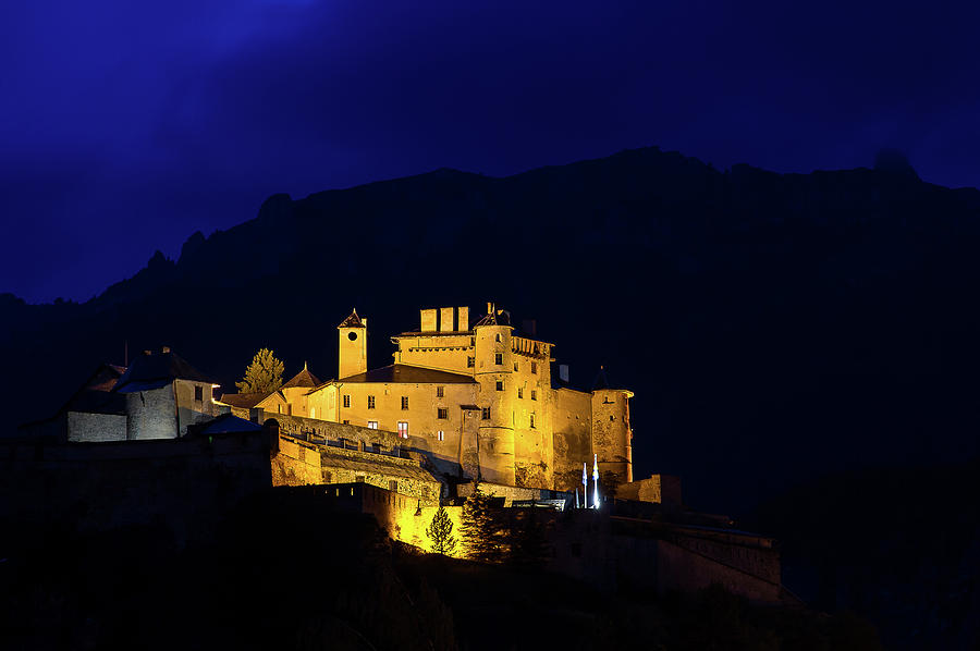 Fort Queyras # II by night - French Alps Photograph by Paul MAURICE