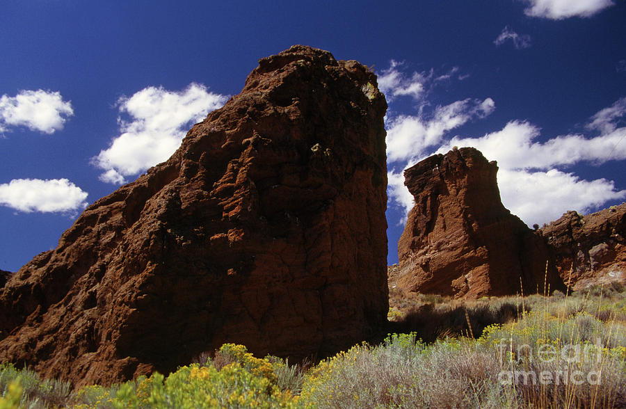 Fort Rock Twin Towers- h Photograph by Rick Bures