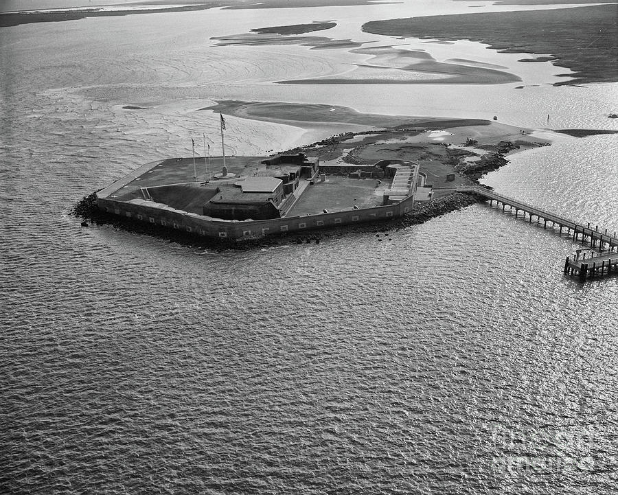Fort Sumter Aerial  Photograph by Dale Powell