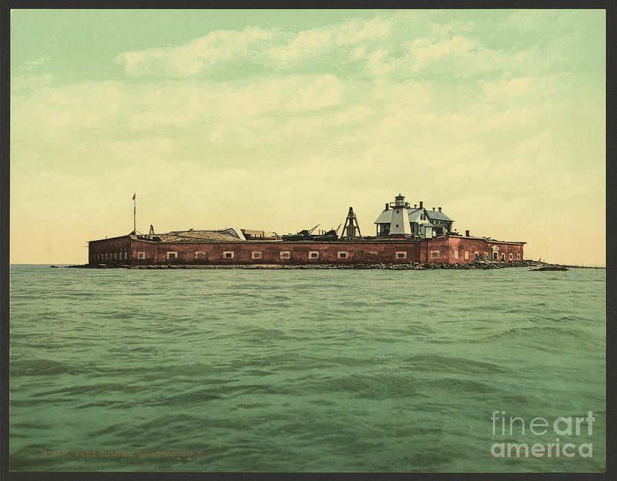 Fort Sumter in 1901 Photograph by Dale Powell