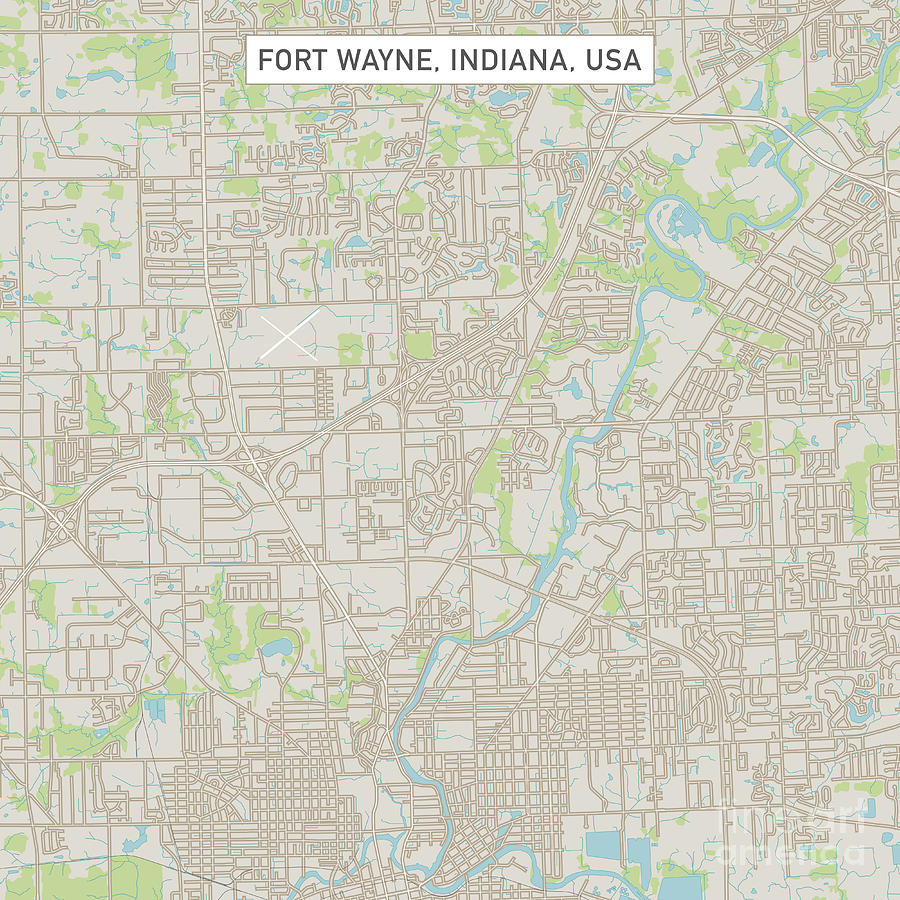 fort-wayne-indiana-us-city-street-map-digital-art-by-frank-ramspott