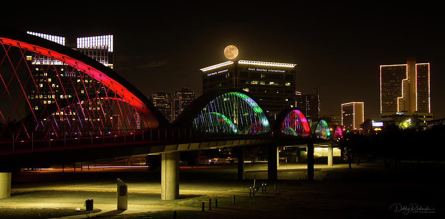Fort Worth Moon Panoramic Photograph by Debby Richards