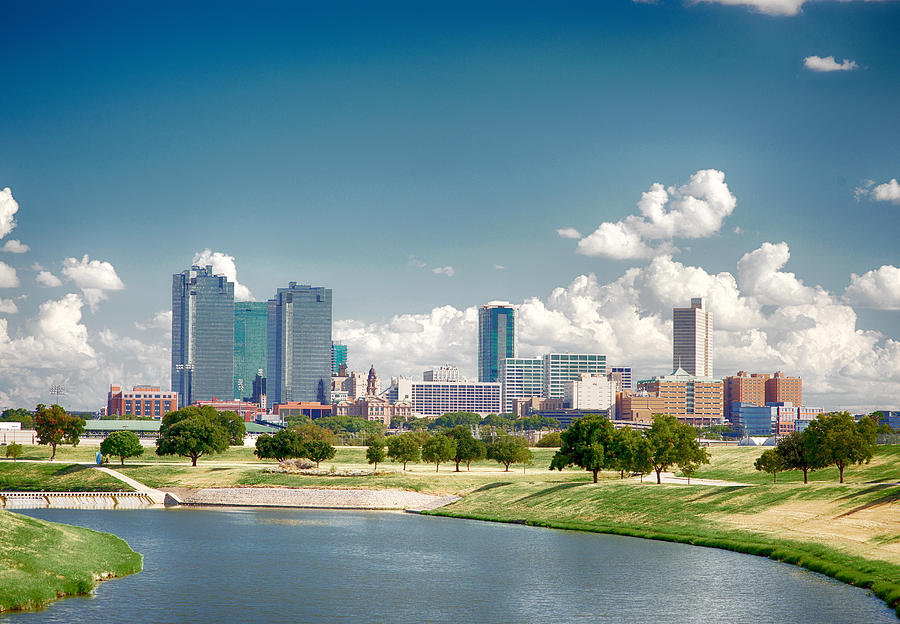 Fort Worth Skyline V2 9115 Photograph by Rospotte Photography