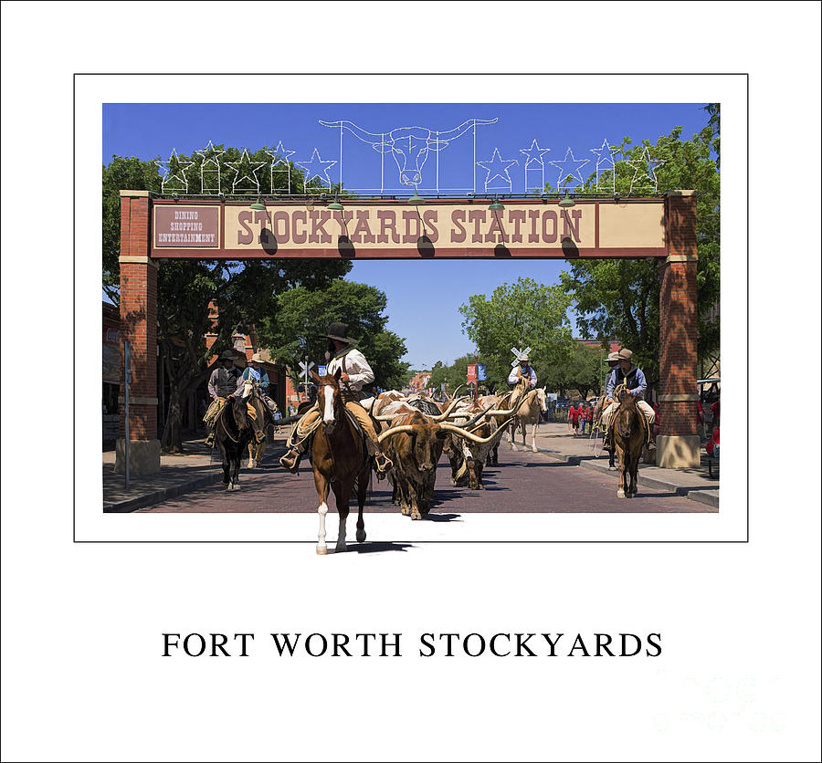 Fort Worth Photograph - Fort Worth Stockyards by Priscilla Burgers