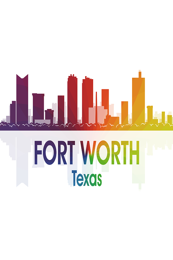Fort Worth TX 1 Vertical Digital Art by Angelina Tamez