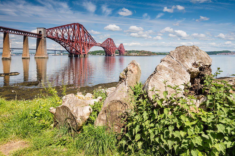 Forth Bridge on a sunny day Photograph by David Head - Pixels