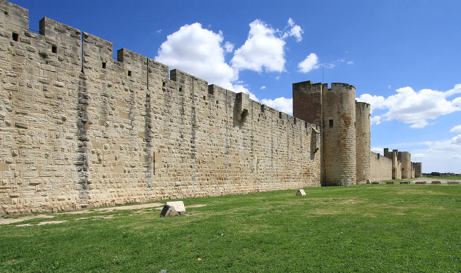 Fortification wall, Aigues-Mortes, France Photograph by Elenarts - Elena Duvernay photo