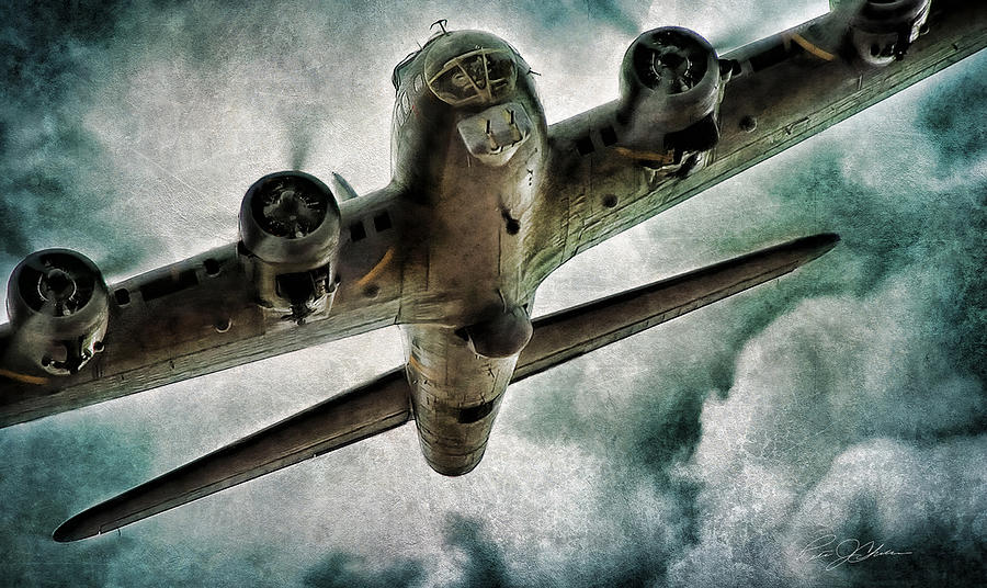 Vintage Digital Art - Fortress Flyover by Peter Chilelli