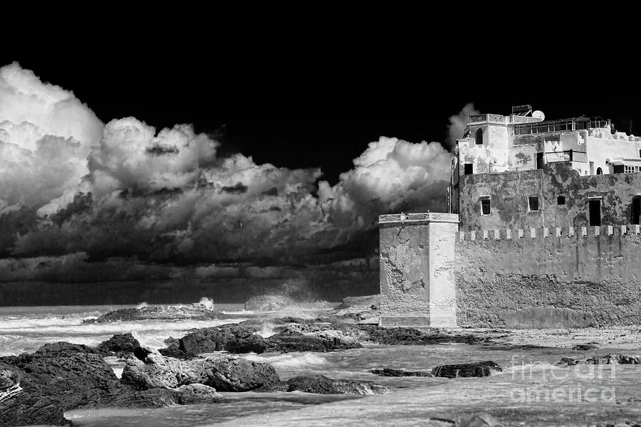 Fortress Infrared Essaouira  Photograph by Chuck Kuhn