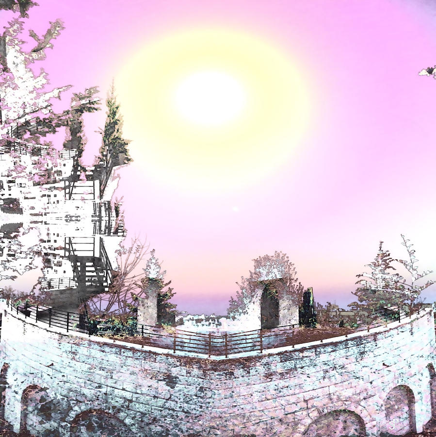 Castle Digital Art - Fortress of Creation by Pamela Storch