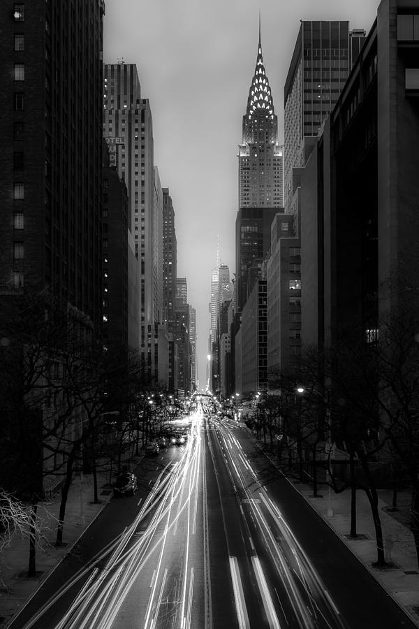 New York City Photograph - Forty Second Street Noir by Kenneth Laurence Neal
