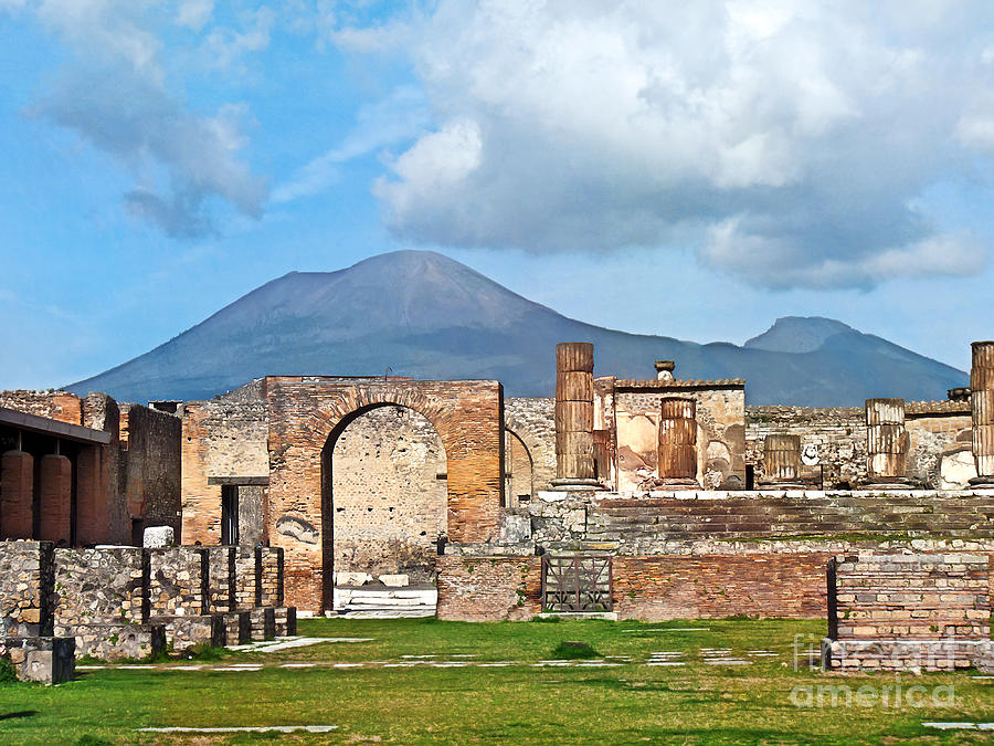 Pompeii Photograph - Forum Pompeii by Lutz Baar