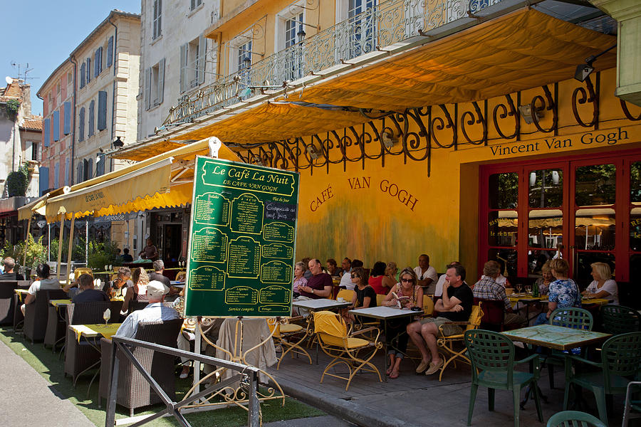 Cafe van Gogh, Forum Square, Arles Photograph by Aivar Mikko