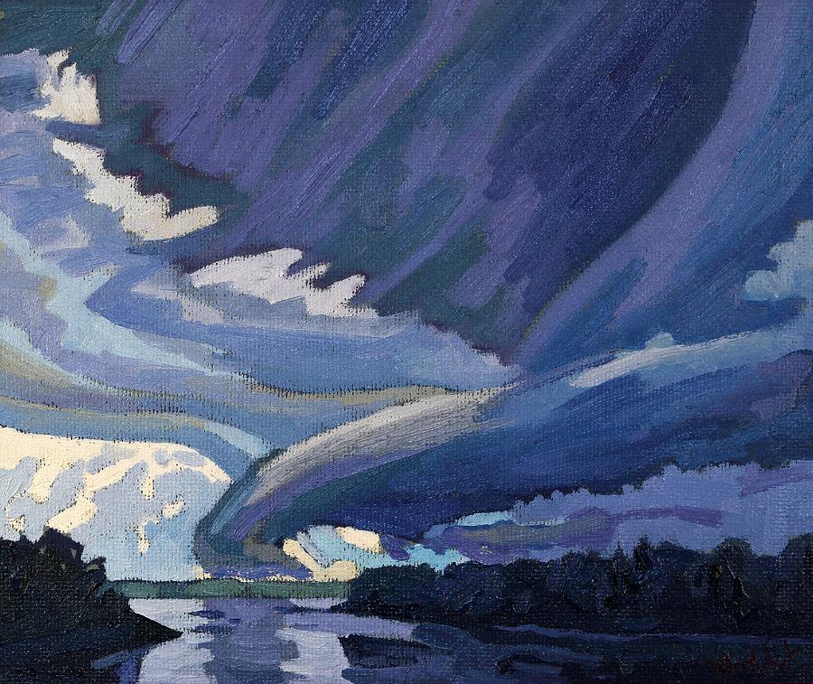 Shelf Painting - Forward Flank Downdraft by Phil Chadwick Shelf Painting - Forward Flank Downdraft by Phil Chadwick