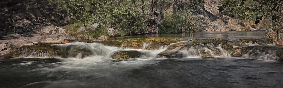 Fossil Creek Rapids pano bz Photograph by Theo OConnor
