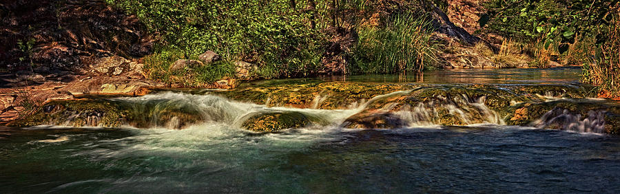 Fossil Creek Rapids pano dyn Photograph by Theo OConnor