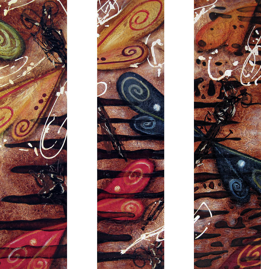 Abstract Painting - Fossil by Jill English Abstract Painting - Fossil by Jill English