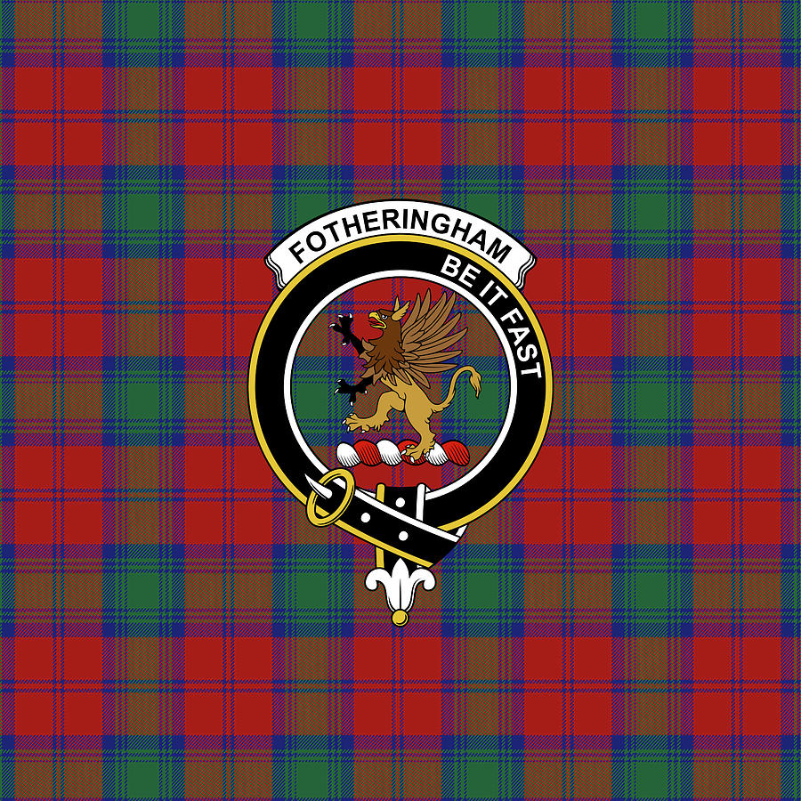 Tartanforlife Fotheringham Clan Badge Tartan good Rug