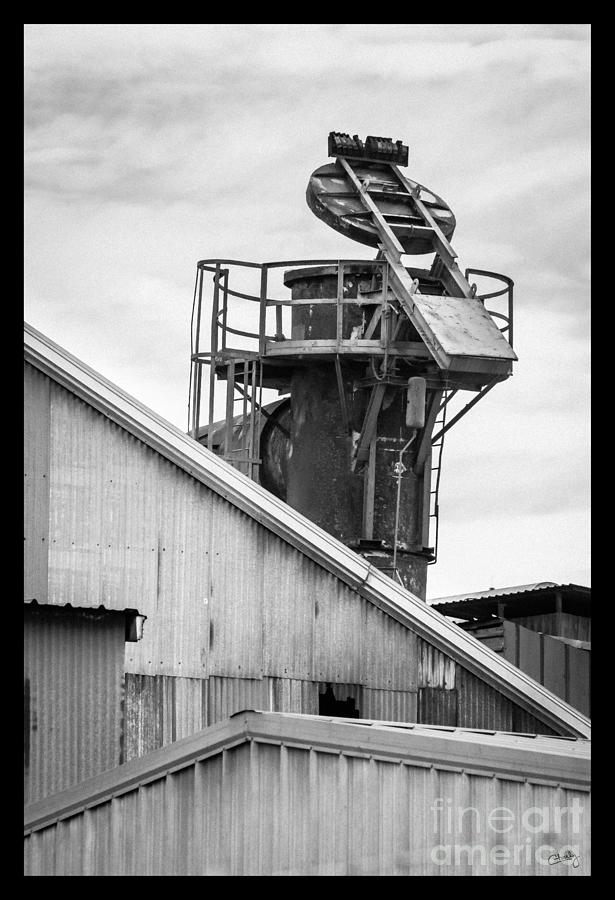 Foundry Smokestack in BW Photograph by Imagery by Charly
