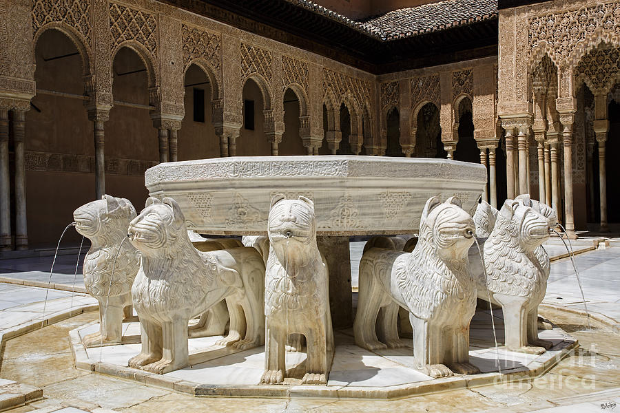 Fountain of lions - Fuente de los leones Photograph by Juan Carlos Ballesteros