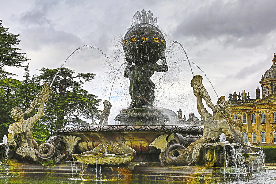 Architecture Photograph - Fountain at Castle Howard by Patricia Hofmeester